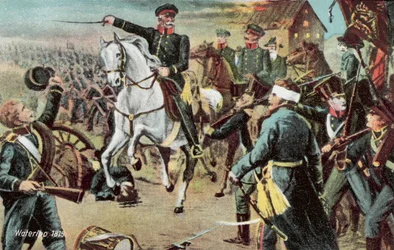 Waterloo 1815, Marschall Blücher in der Schlacht von Waterloo